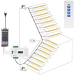 Staircase lighting System with installation  (Upto 20 steps)
